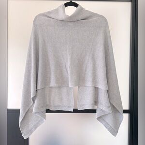 Cocoon nursing cover/poncho/scarf/cape in heather gray